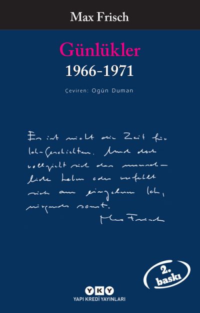 Günlükler – 1966-1971 / Max Frisch